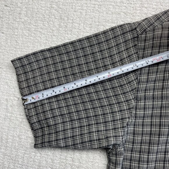 The North Face Button Up Gray Plaid Shirt Outdoors Hiking Shirt Mens ~XL *Read* - Picture 10 of 16